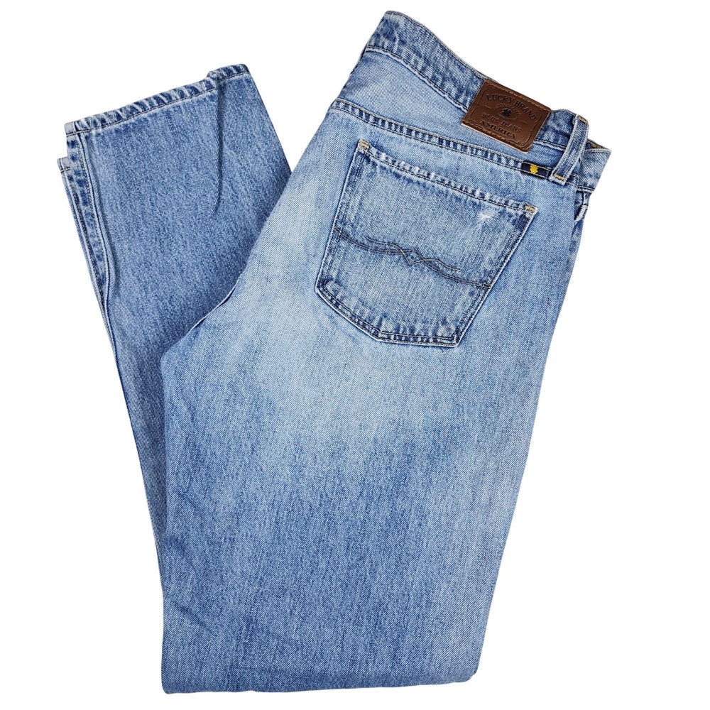 Lucky Brand Sienna Slim Boyfriend Jeans Light Wash Distressed 8/29 Ripped Grunge